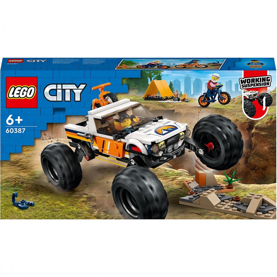 Купить LEGO LEGO City 60387 Offroad Abenteuer LEGO City 60387 Приключение  по бездорожью в интернет-магазине Diskontshop.eu Германия всего за 3 911  руб. в