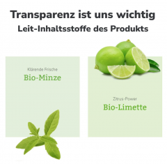 Lavera Shampoo Frische & Balance, Лавера Шампунь Свежесть и Баланс с органической мятой и органическим лаймом для жирных волос, 250 мл