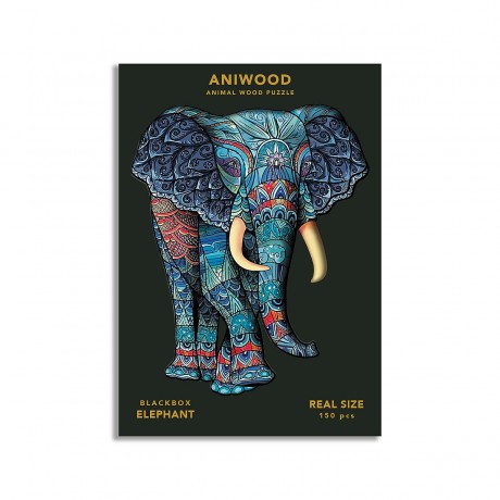 ANIWOOD Holz-Puzzle Elefant M (150 Teile) Деревянный пазл Слон М (150 деталей)
