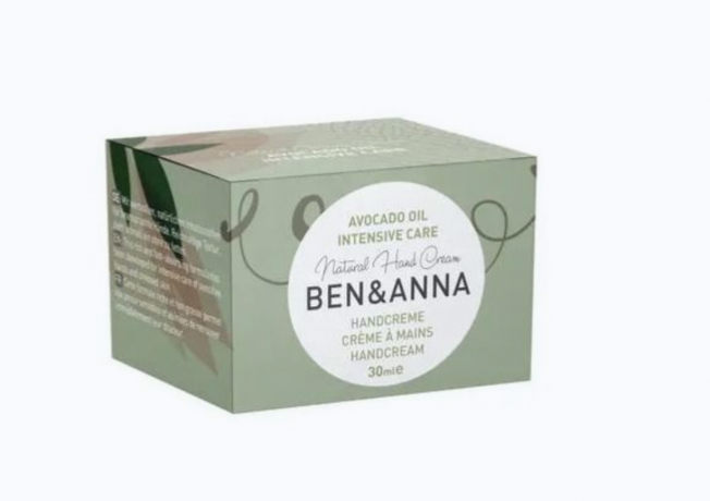 Ben & Anna Avocado Oil Intensive Hand Care 30ml , Крем для рук увлажняющий и питательный, с маслом авокадо и ши, для сухой и чувствительной кожи рук, натуральный уход, 30 мл