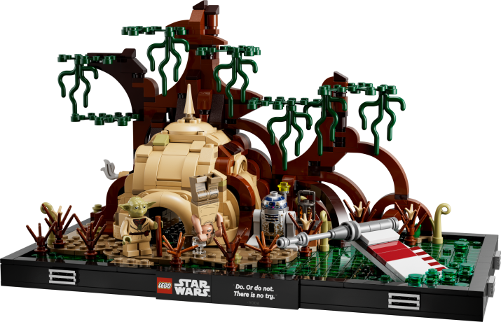 Lego Jedi Training auf Dagobah – Diorama Обучение джедаев на Дагоба — диорама