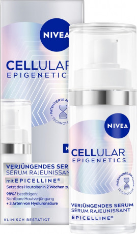 NIVEA Cellular Epigenetics Verjungendes Serum, 30 ml, Нивеа Сыворотка для лица омолаживающая, Epicelline, церамиды и масло ши, 30 мл