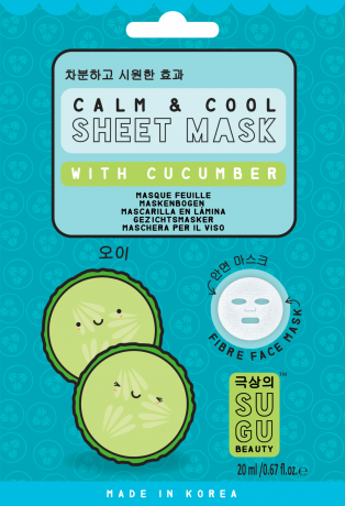 SUGU (Сугу) Cucumber TuchMaske Маска для лица, 1 шт.