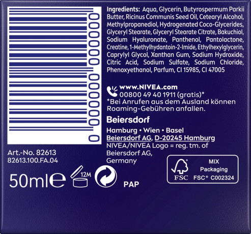 NIVEA Expert Lift Cellular Multi-Effekt Anti-Age Nachtpflege, 50 ml, Нивеа ночной крем гиалуроновая кислота, пантенол, масло ши anti-age 50 мл