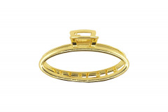 SOHO Oval Small Metall Haarklammer Gold Овальная маленькая металлическая заколка для волос