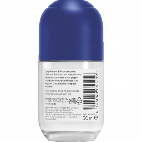 SEBAMED Deo Balsam Roll-on Men, 50 ml, Себамед Дезодорант роликовый мужской, 48ч защита, 50 мл