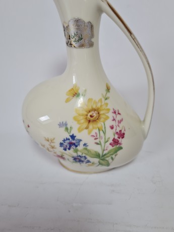 ALKA KUNST Винтажная Ваза-кувшин "Полевые цветы", 20,5 см, Германия, 1950-60гг.