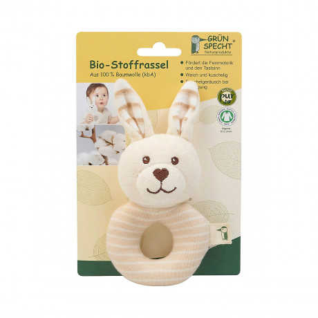 Grunspecht Bio-Rassel Hase Органический кролик-погремушка