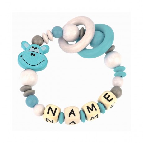 elefantasie Greifling Hippo personalisiert mit Namen Игрушка для захвата бегемота