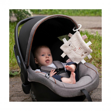 Fehn Knistertuch Lama mit Ring Лама из хрустящей ткани с кольцом