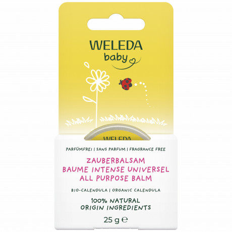 WELEDA CALENDULA Zauberbalsam, 25 g, Универсальный защитный бальзам Calendula для сухих участков кожи и губ, с рождения, 25 г