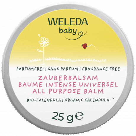 WELEDA CALENDULA Zauberbalsam, 25 g, Универсальный защитный бальзам Calendula для сухих участков кожи и губ, с рождения, 25 г