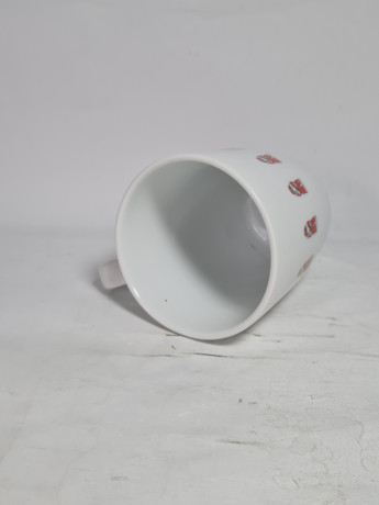 Кружка винтажная Lindt с Санта Клаусами, фарфор, 11.5 см, 400мл, Германия, 1970-80гг.