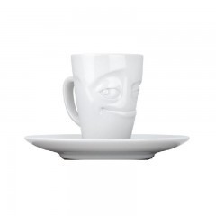 Fiftyeight Products TV Tassen Espressotasse weiss verschmitzt 80 ml TV cups чашка для эспрессо белая озорная 80 мл
