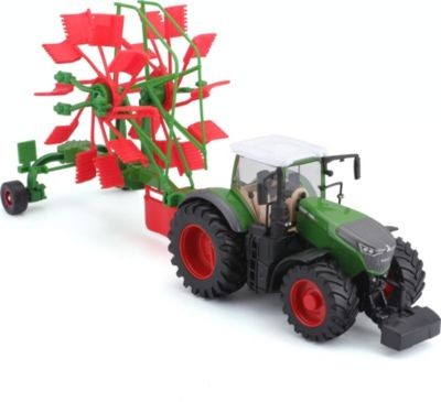 Bburago Bburago 10 cm Traktor Fendt mit Heuwender Трактор Bburago 10 см Fendt с ворошилкой