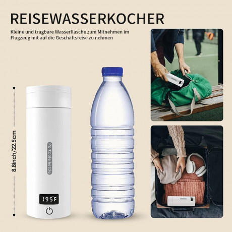 TOPMELON TOPMELON Reise-Wasserkocher Tragbarer elektrischer Wasserkocher, 300,00 W Grun TOPMELON Travel Kettle Портативный электрический чайник 300,00 Вт