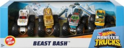 Mattel Hot Wheels Monster Trucks Die-Cast 4er-Pack Sortiment Набор из 4 литых автомобилей Hot Wheels Monster Trucks
