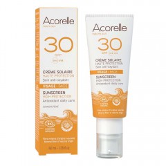 Acorelle nature sun LSF30 Sonnencreme Gesicht природа солнце солнцезащитный крем SPF30 для лица