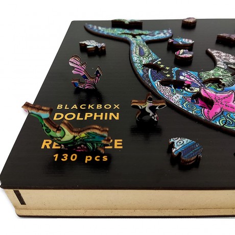 ANIWOOD Holz-Puzzle Delphin M (130 Teile) Пазл деревянный Дельфин М (130 деталей)