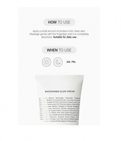 Transparent Lab Niacinamide Glow Cream, Крем для лица с ниацинамидом 5% увлажняющий, выравнивающий тон, от несовершенств и тусклости, с керамидами, 50 мл