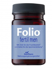 Folio Fertil Men, 30st, Витамины для мужчин при планировании беременности Folio Fertil Men, 30 таблеток, фолиевая кислота, цинк, селен, для мужской фертильности