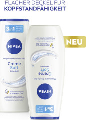NIVEA Pflegedusche Creme Soft, 750 ml (3x250 ml), Нивеа Крем гель для душа с миндальным маслом, витамины C и E, набор, 750 мл