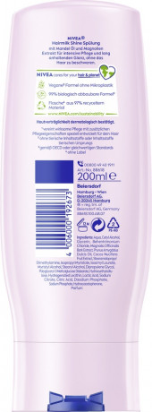 NIVEA Hairmilk Shine Glanzspulung, 200 ml, Нивеа кондиционер миндальное масло 200 мл