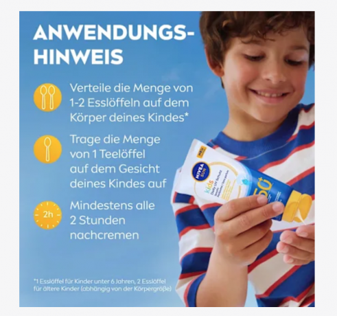 NIVEA SUN Sonnenmilch Kids sensitiv, daily uv Schutz, LSF 50+, Солнцезащитный лосьон для чувствительной кожи детей, ежедневная защита от УФ-излучения, SPF 50+, 100 мл