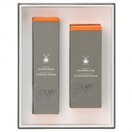 Muhle Skincareset Rasiercreme und After Shave Balm mit Sanddorn Крем для бритья и бальзам после бритья Skincareset с облепихой