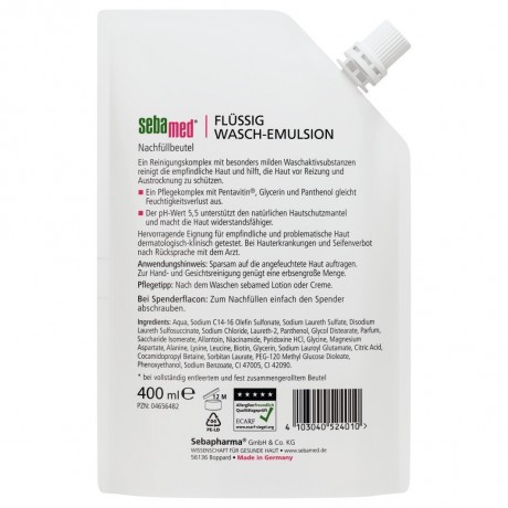 sebamed Flussig Wasch-Emulsion Nachfullbeutel Запасной мешок с жидкой моющей эмульсией