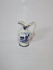 DELFTS HOLLAND Ваза дельфийский фарфор &quot;Мельница&quot;, 12см, Голландия, 1960-70гг.
