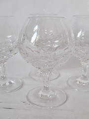 Бокалы для вина винтажные Im Stil Walther Glas, стекло, 13,5 см, 4 шт., Германия, 1960-70гг.