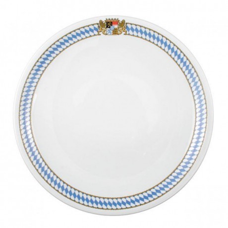 Seltmann Weiden Seltmann Weiden Compact Bayern Teller flach,Fahne 23 cm Seltmann Weiden Compact Bavaria Тарелка плоская, флажок 23 см