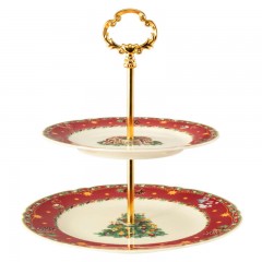 Seltmann Weiden Seltmann Weiden Marie-Luise Weihnachtsnostalgie Etagere 2-tlg. Seltmann Weiden Marie-Luise Подставка для торта «Рождественская ностальгия» 2 шт.
