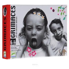DJECO DJ05168\/69 Gra karciana pamieciowa minki Grimaces DJ05168/69 Gra karciana pamieciowa minki Гримасы