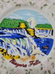 Scheffield Japan Classic Фарфоровая декоративная тарелка &quot;Ниагарский водопад&quot;, 16 см, Япония, 1960-70гг.