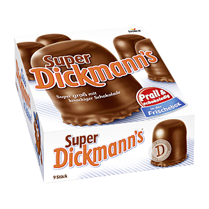 Super Dickmann's 250г, Зефир в шоколаде 9 шт.