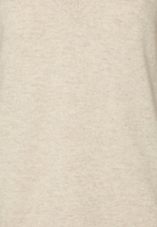 Tommy Hilfiger V NECK Jumper white dove heather V-образный вырез джемперы белый голубь вереск