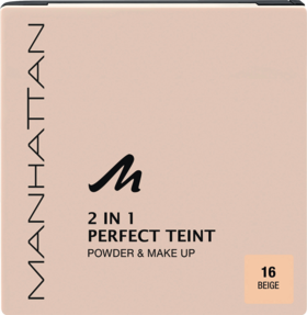 MANHATTAN Cosmetics Пудра для лица 2 в 1 Perfect Teint Powder & Тональный крем Beige 16, 9 г