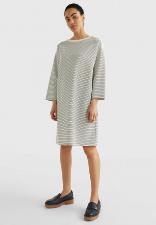 Tommy Hilfiger Day dress fine ottoman stp ecru desert sky Дневное платье прекрасная османская stp ecru пустыня небо