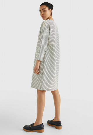 Tommy Hilfiger Day dress fine ottoman stp ecru desert sky Дневное платье прекрасная османская stp ecru пустыня небо