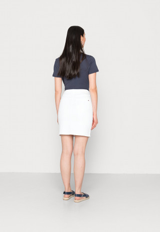 Tommy Hilfiger ROME SHORT SKIRT Denim skirt optic white КОРОТКАЯ ЮБКА ROME Джинсовая юбка оптический белый