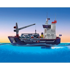 PLAYMOBIL PLAYMOBIL 70769 Grosses Containerschiff mit Zollboot PLAYMOBIL 70769 Большой контейнеровоз с таможенным катером