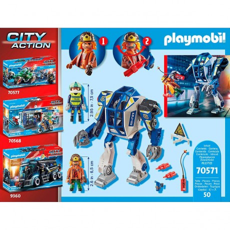 PLAYMOBIL 70571 Polizei-Roboter: Spezialeinsatz 70571 Полицейский робот: специальные операции