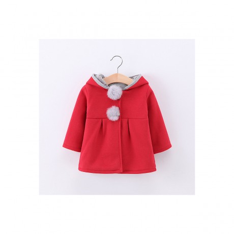 Vicabo Baby Madchen Mantel Hasenohren Kapuze Mantel fur Madchen Пальто для девочек с капюшоном и кроличьими ушками для девочек