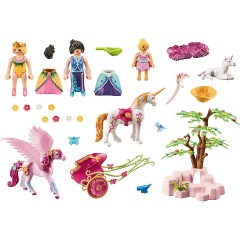 PLAYMOBIL PLAYMOBIL 71002 Einhornkutsche mit Pegasus PLAYMOBIL 71002 Коляска-единорог с пегасом