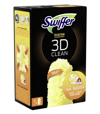 Swiffer 3D Staubmagnet 360 Tucher Nachfullpack, 10 St x 5 paks, Свиффер Сменные насадки 360 градусов против пыли для магнитной щетки, 5 штук x 10 упаковок