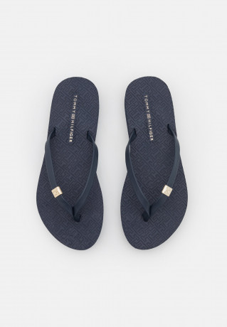 Tommy Hilfiger MONOGRAM FLAT  Mules space blue МОНОГРАММА FLAT Мюли космический синий
