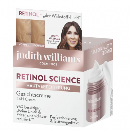 Judith Williams Cosmetics Retinol Science 24h Gesichtscreme, Крем для лица Retinol Science 24h с ретинолом против морщин, 50мл