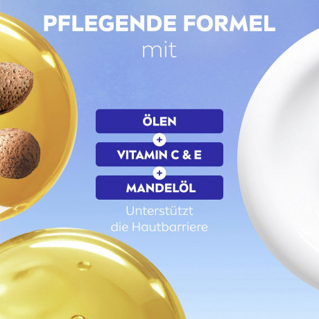 NIVEA Pflegedusche Creme Soft, 50 ml, Нивеа Крем гель для душа с миндальным маслом, витамины C и E, дорожный формат, 50 мл